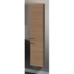 Storage Cabinet, Iotti SB05, Tall 2 Door Storage Cabinet in Natural Oak Finish